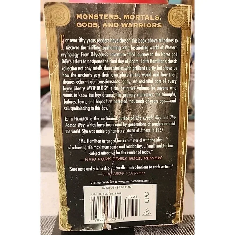 Mythology: Timeless Tales of Gods and Heroes paperback, Edith Hamilton